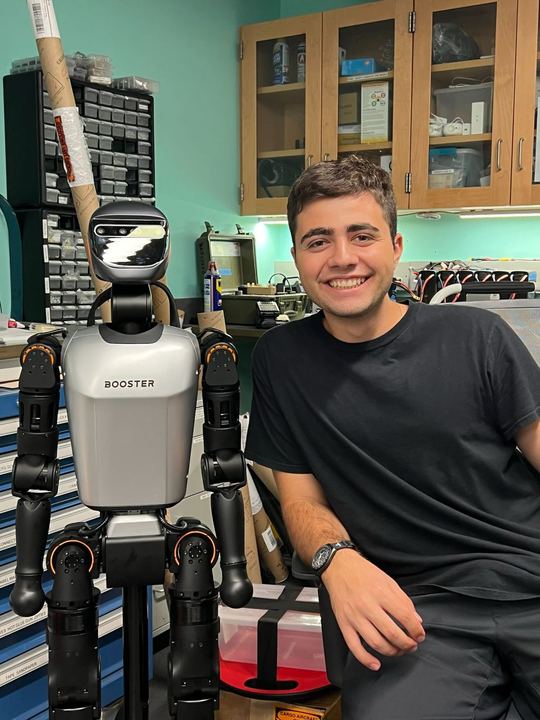 With the Booster T1 humanoid.